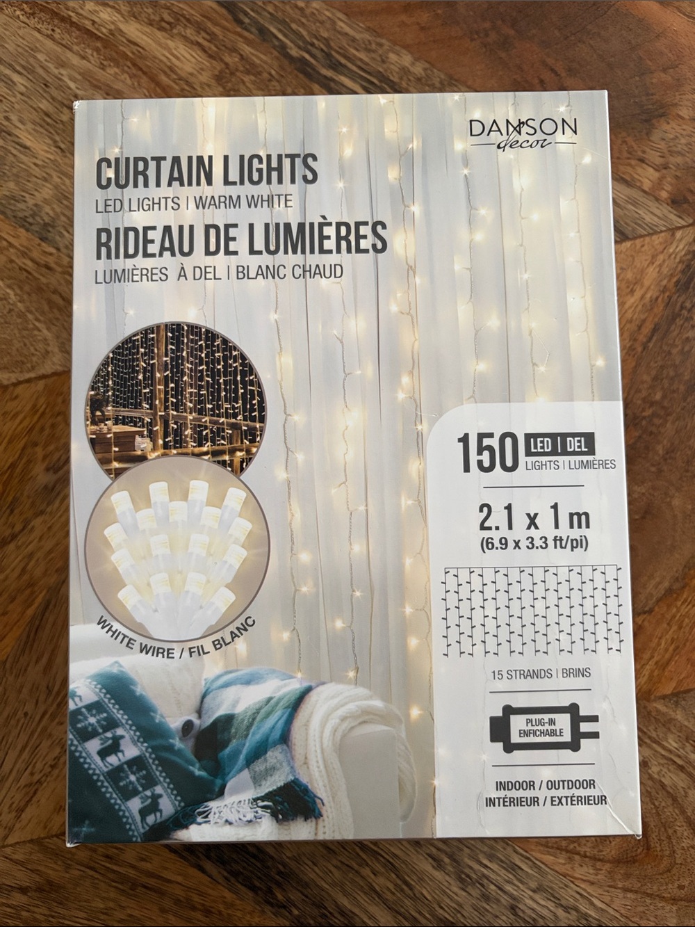 Danson Decor Warm White Curtain Lights - 150 LED lights